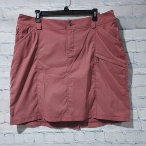 Duluth Trading Womens 16 Utility Cargo Skort Hiking Outdoors Gorpcore Nylon